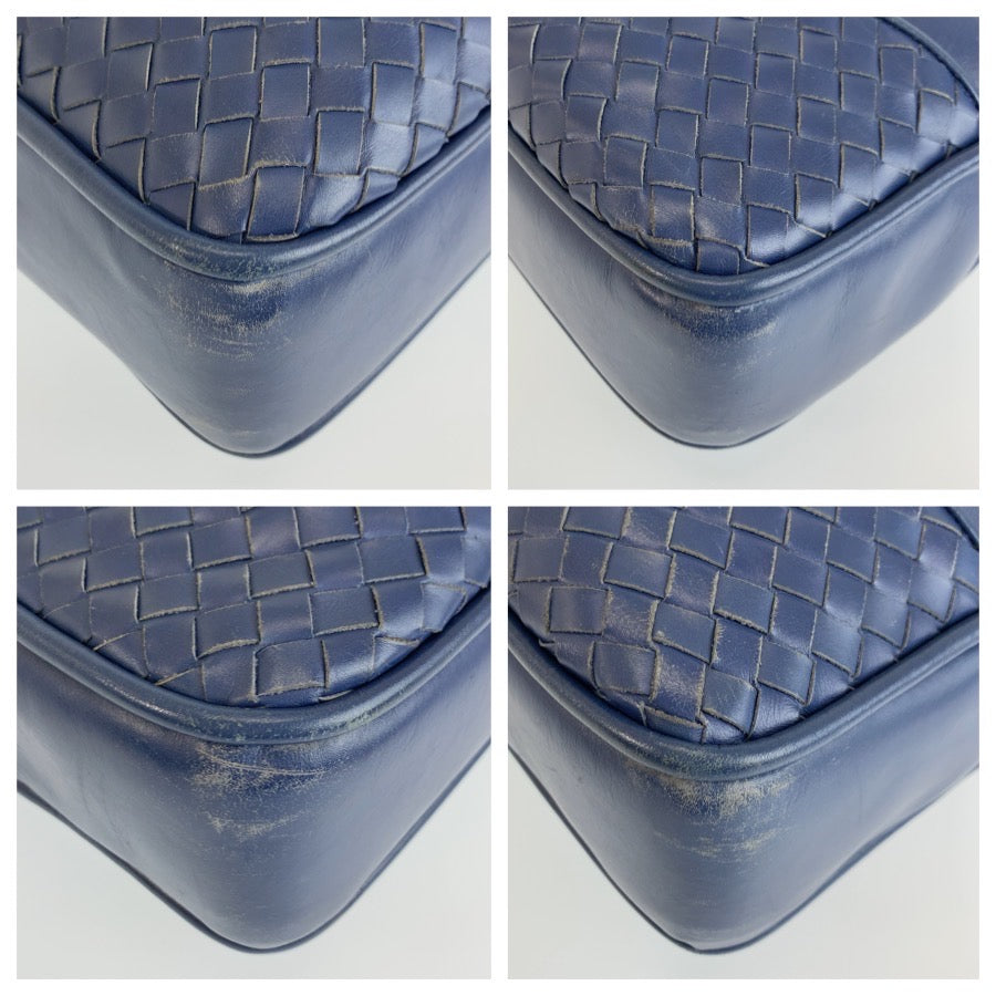 BOTTEGAVENETA ボッテガヴェネタ イントレチャート ネイビー レザー V4641 ビジネスバッグ ブリーフケース メンズ B25