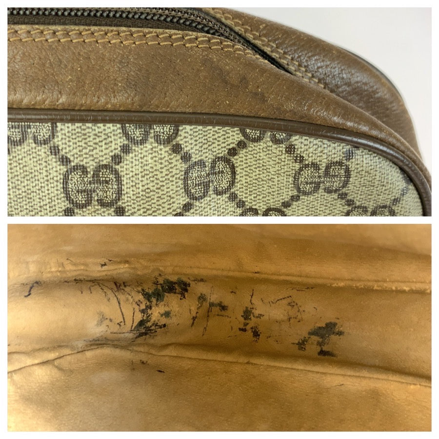 GUCCI グッチ オールドグッチ シェリーライン ベージュ ブラウン GGスプリームキャンバス 89.01.034 クラッチバッグ セカンドバッグ レディース B18