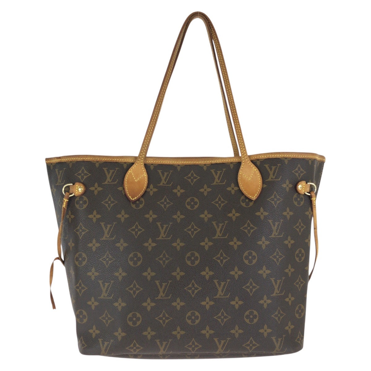 LOUIS VUITTON ルイヴィトン モノグラム ネヴァーフルMM ブラウン ゴールド金具 PVC / レザー M40156 トートバッグ レディース B93