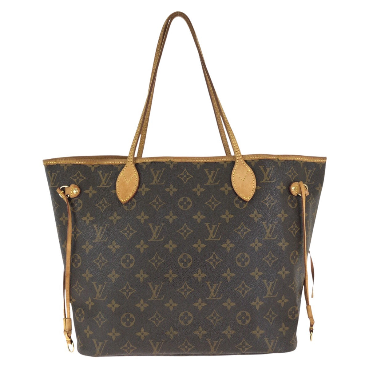 LOUIS VUITTON ルイヴィトン モノグラム ネヴァーフルMM ブラウン ゴールド金具 PVC / レザー M40156 トートバッグ レディース B93