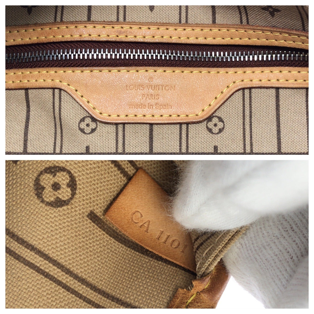 LOUIS VUITTON ルイヴィトン モノグラム ネヴァーフルMM ブラウン ゴールド金具 PVC / レザー M40156 トートバッグ レディース B93