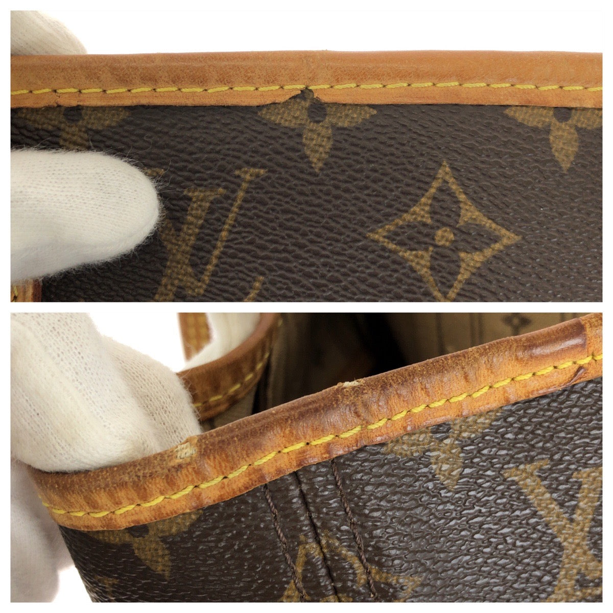 LOUIS VUITTON ルイヴィトン モノグラム ネヴァーフルMM ブラウン ゴールド金具 PVC / レザー M40156 トートバッグ レディース B93