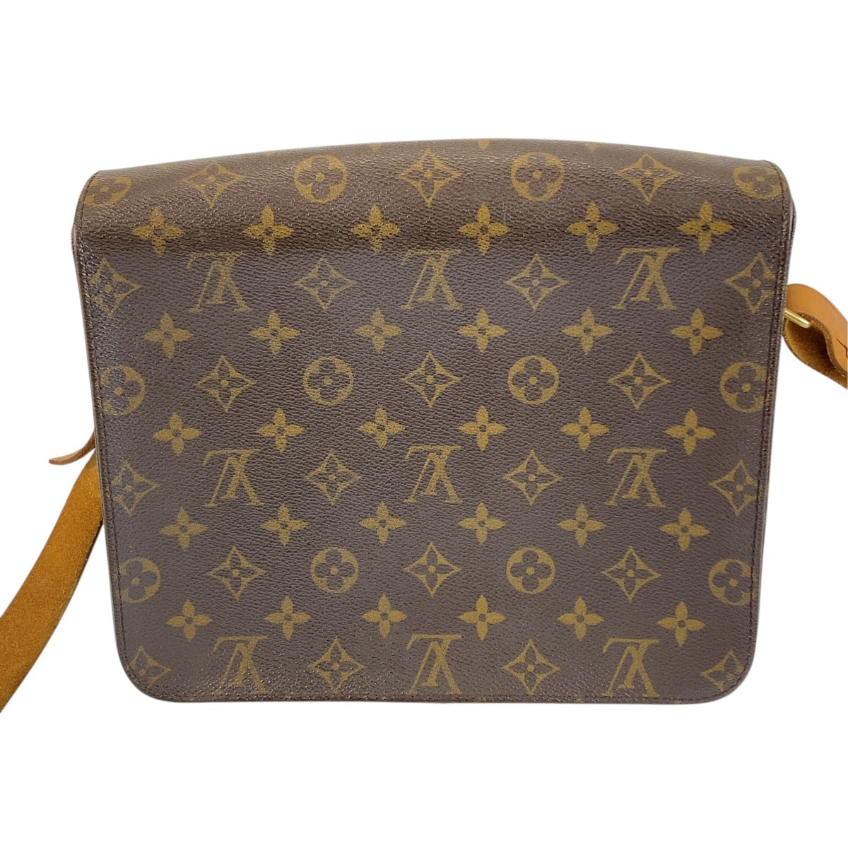 LOUIS VUITTON ルイ ヴィトン ヴィンテージ モノグラム カルトシエール ブラウン PVC / レザー M51252 ショルダーバッグ レディース B53