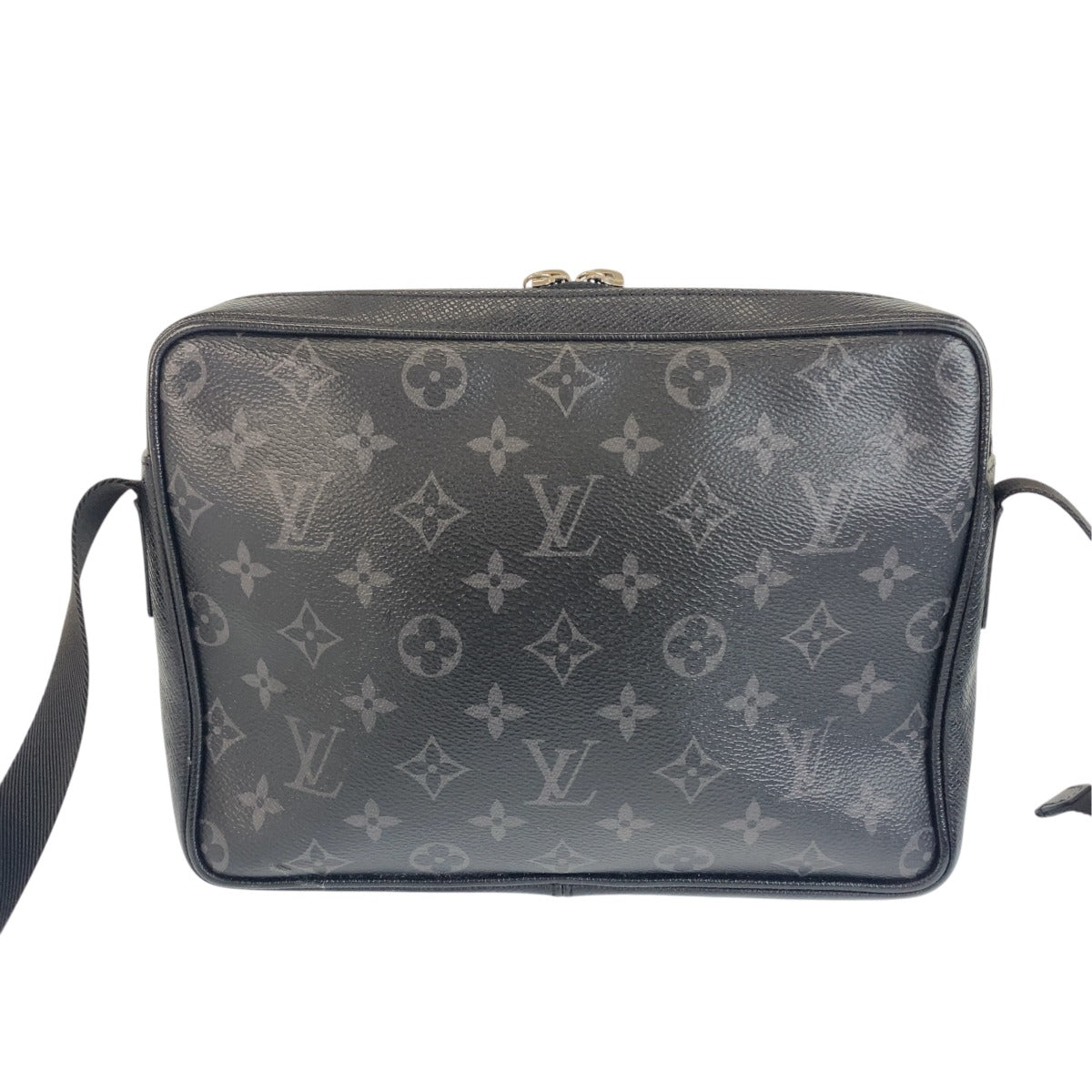 LOUIS VUITTON ルイ ヴィトン タイガラマ アウトドア メッセンジャー ノワール ブラック PVC / レザー ショルダーバッグ メッセンジャーバッグ メンズ AB168