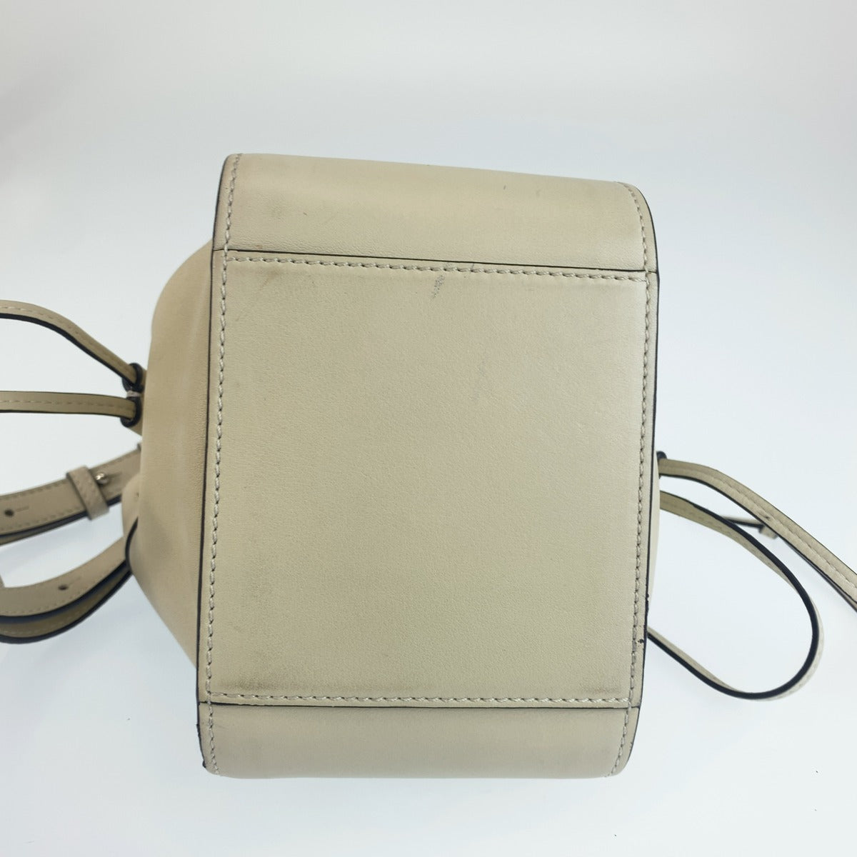 LOEWE ロエベ アナグラム ハンモック ドローストリング ミニ ホワイト クリーム 2WAY ショルダーバッグ ハンドバッグ レディース B118