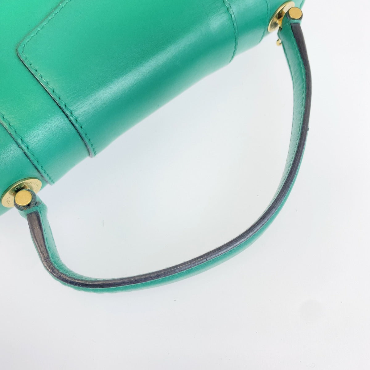 BVLGARI ブルガリ セルペンティ グリーン ゴールド レザー / メタル 2WAY ショルダーバッグ ハンドバッグ レディース AB85