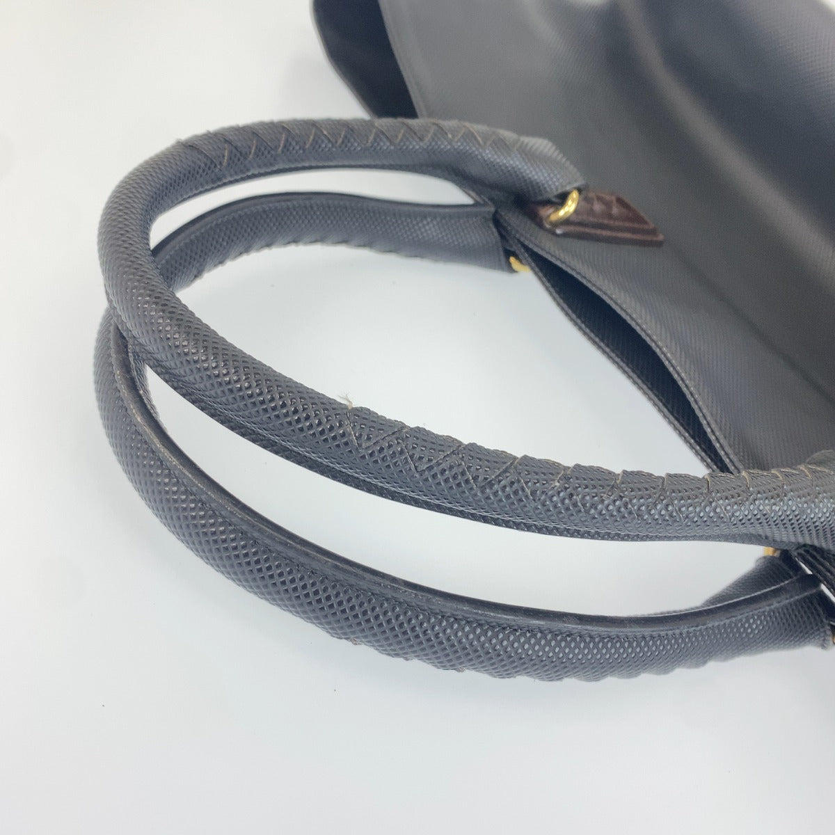 BOTTEGAVENETA ボッテガヴェネタ イントレチャート マルコポーロ ラージ ブラック ブラウン PVC / レザー トートバッグ メンズ AB60