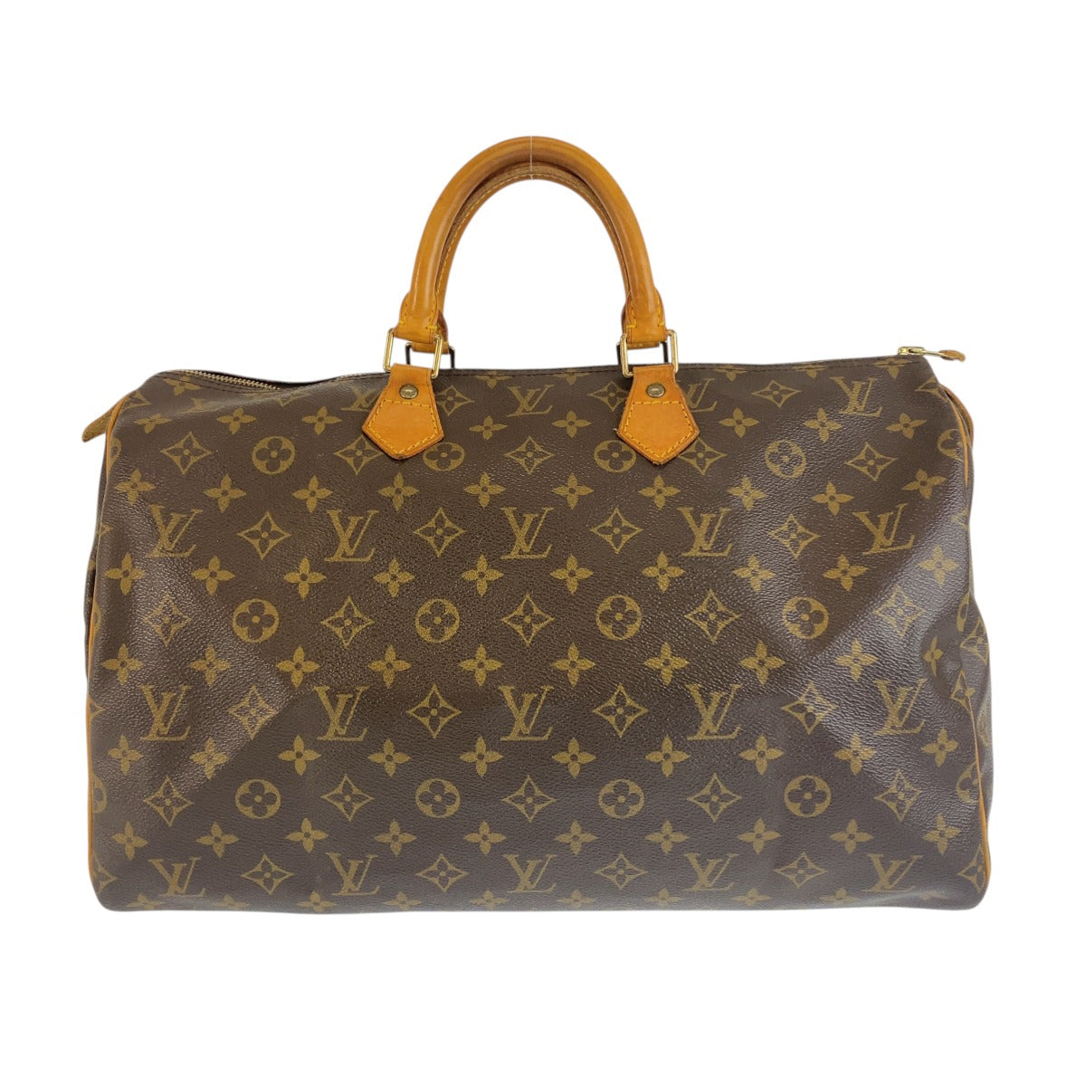 LOUIS VUITTON ルイヴィトン モノグラム スピーディ40 ブラウン PVC / レザー M41522 ハンドバッグ ミニボストンバッグ レディース B58