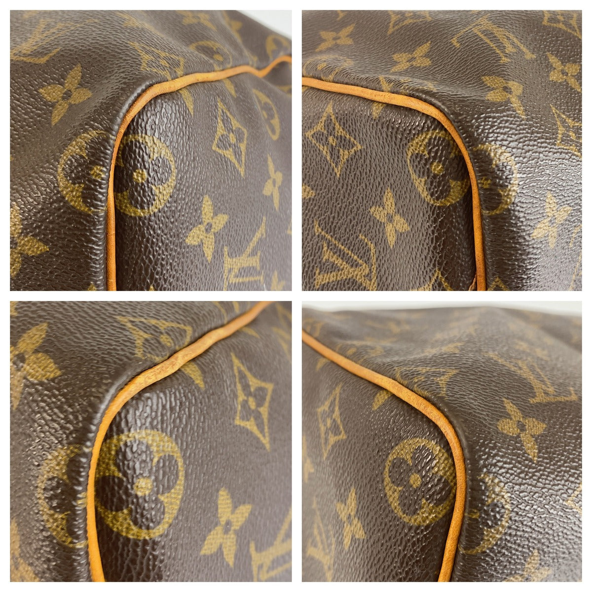 LOUIS VUITTON ルイヴィトン モノグラム スピーディ40 ブラウン PVC / レザー M41522 ハンドバッグ ミニボストンバッグ レディース B58