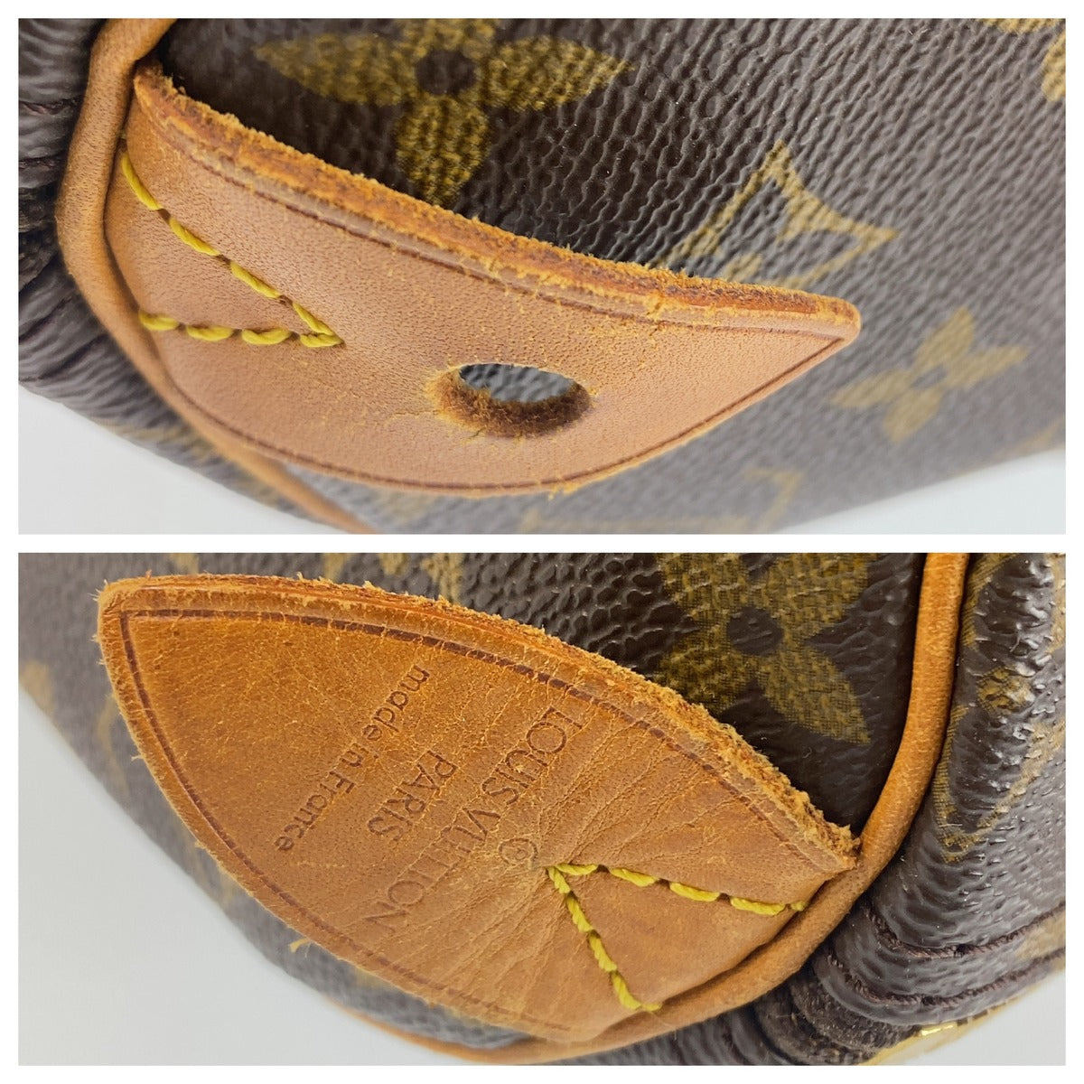 LOUIS VUITTON ルイヴィトン モノグラム スピーディ40 ブラウン PVC / レザー M41522 ハンドバッグ ミニボストンバッグ レディース B58