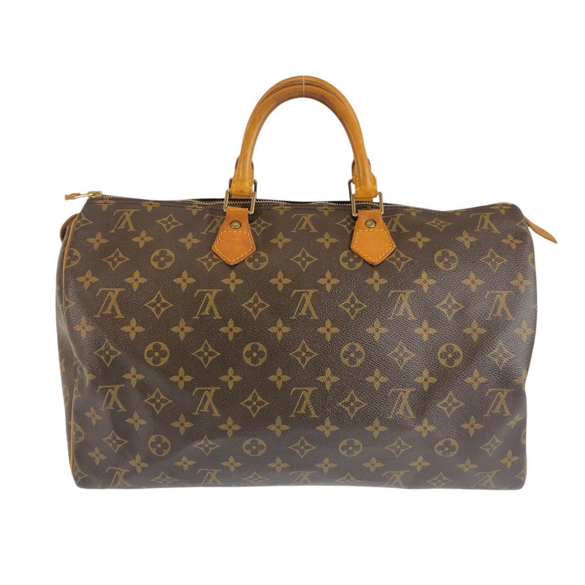 LOUIS VUITTON ルイヴィトン モノグラム スピーディ40 ブラウン PVC / レザー M41522 ハンドバッグ ミニボストンバッグ レディース B58