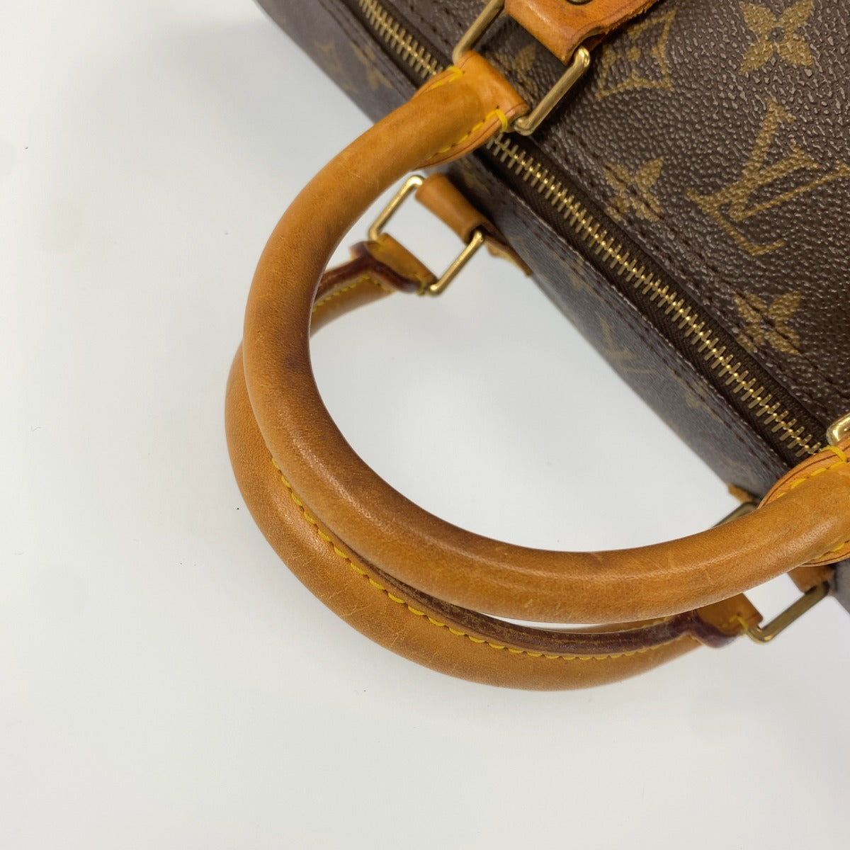LOUIS VUITTON ルイヴィトン モノグラム スピーディ40 ブラウン PVC / レザー M41522 ハンドバッグ ミニボストンバッグ レディース B58