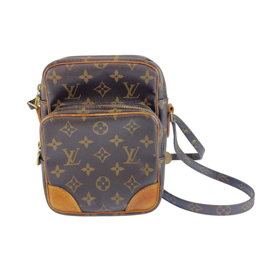 LOUIS VUITTON ルイヴィトン モノグラム アマゾン ブラウン PVC / レザー M45236 ショルダーバッグ ポシェット レディース B47