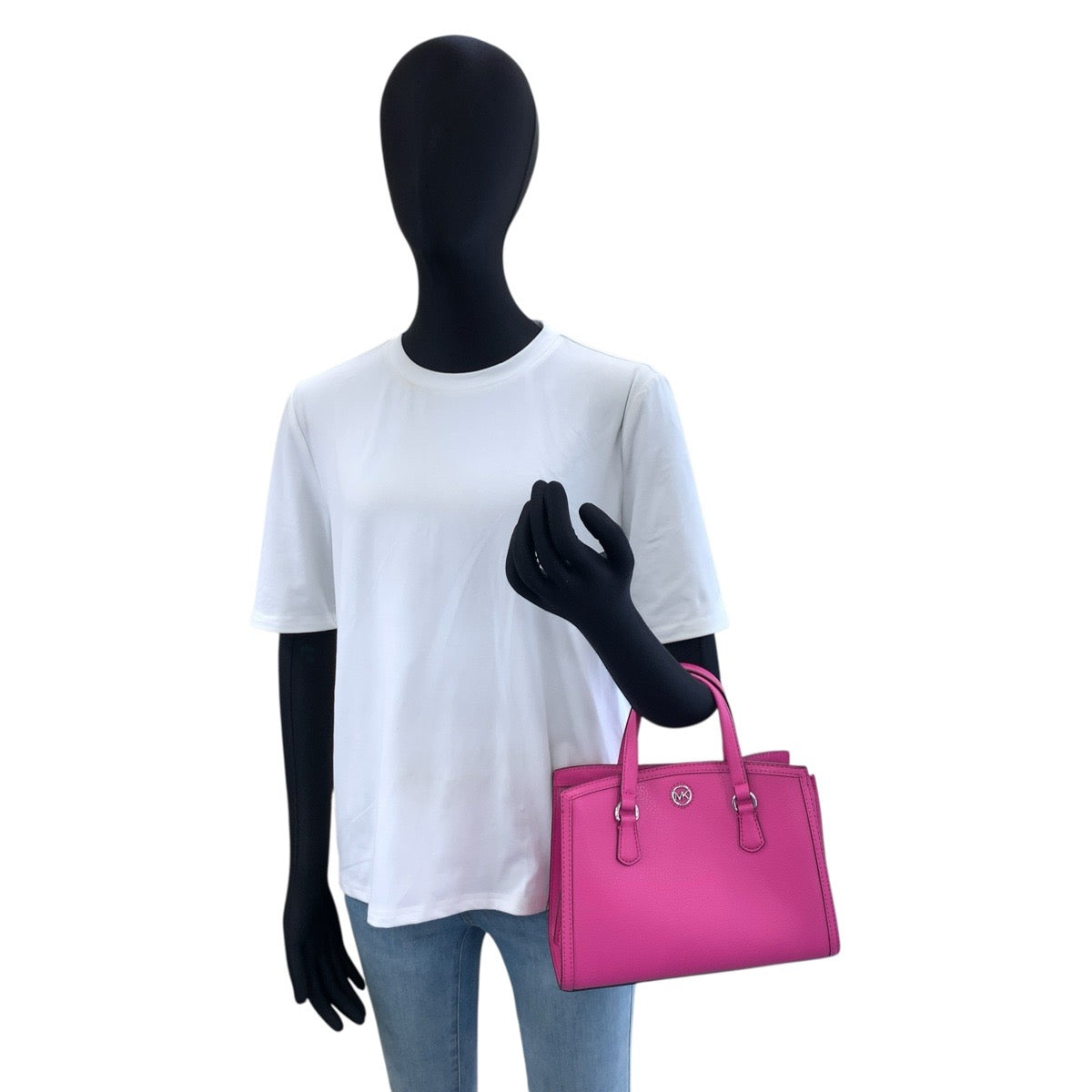 Michael Kors マイケルコース シャンタル ピンク シルバー金具 レザー 30F2S7CM1T ハンドバッグ ショルダーバッグ 2way レディース AB