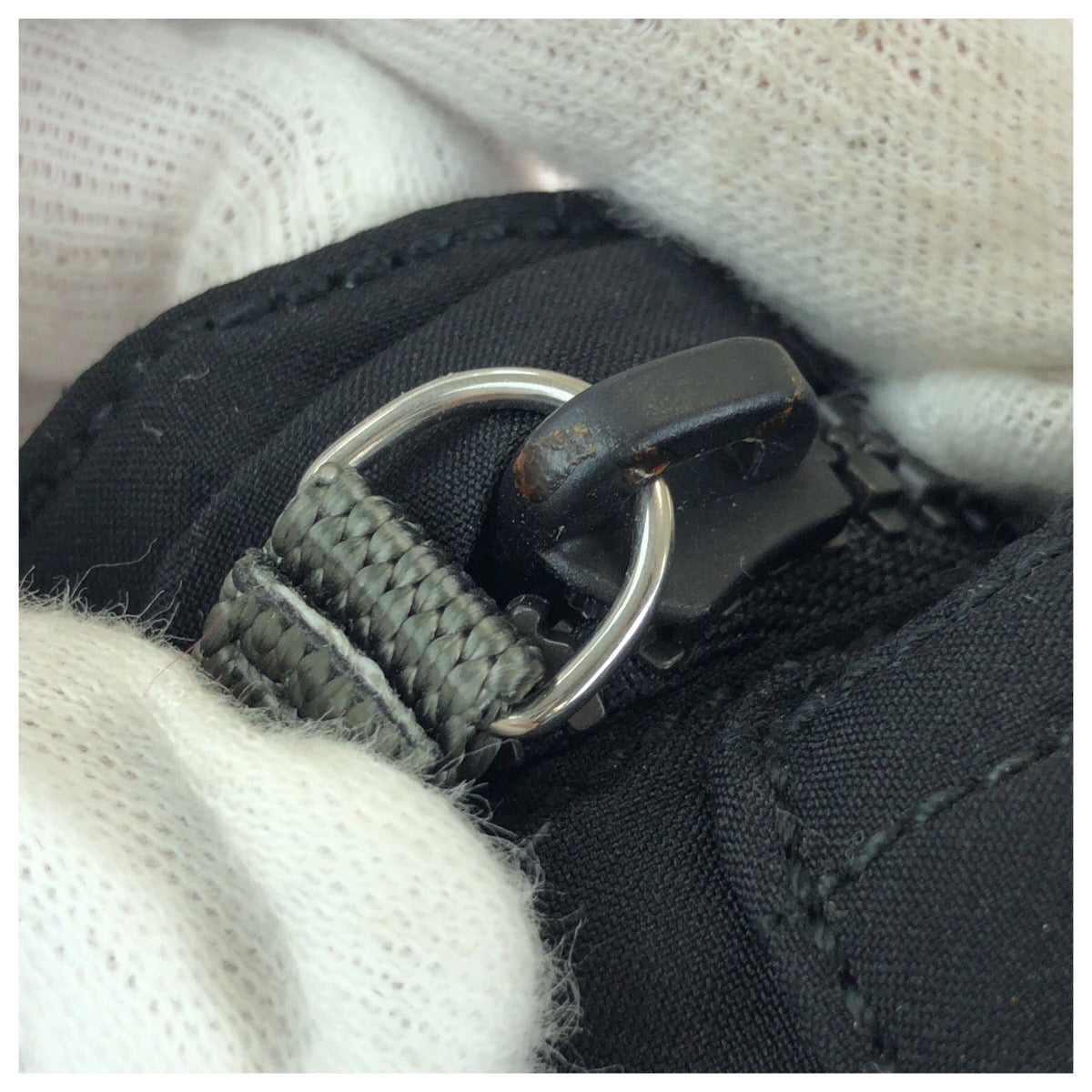 PRADA SPORTS プラダスポーツ PRADA Linea Rossa ブラック グレー シルバー金具 ナイロン 4VA107 ボディバッグ ウエストポーチ レディース AB