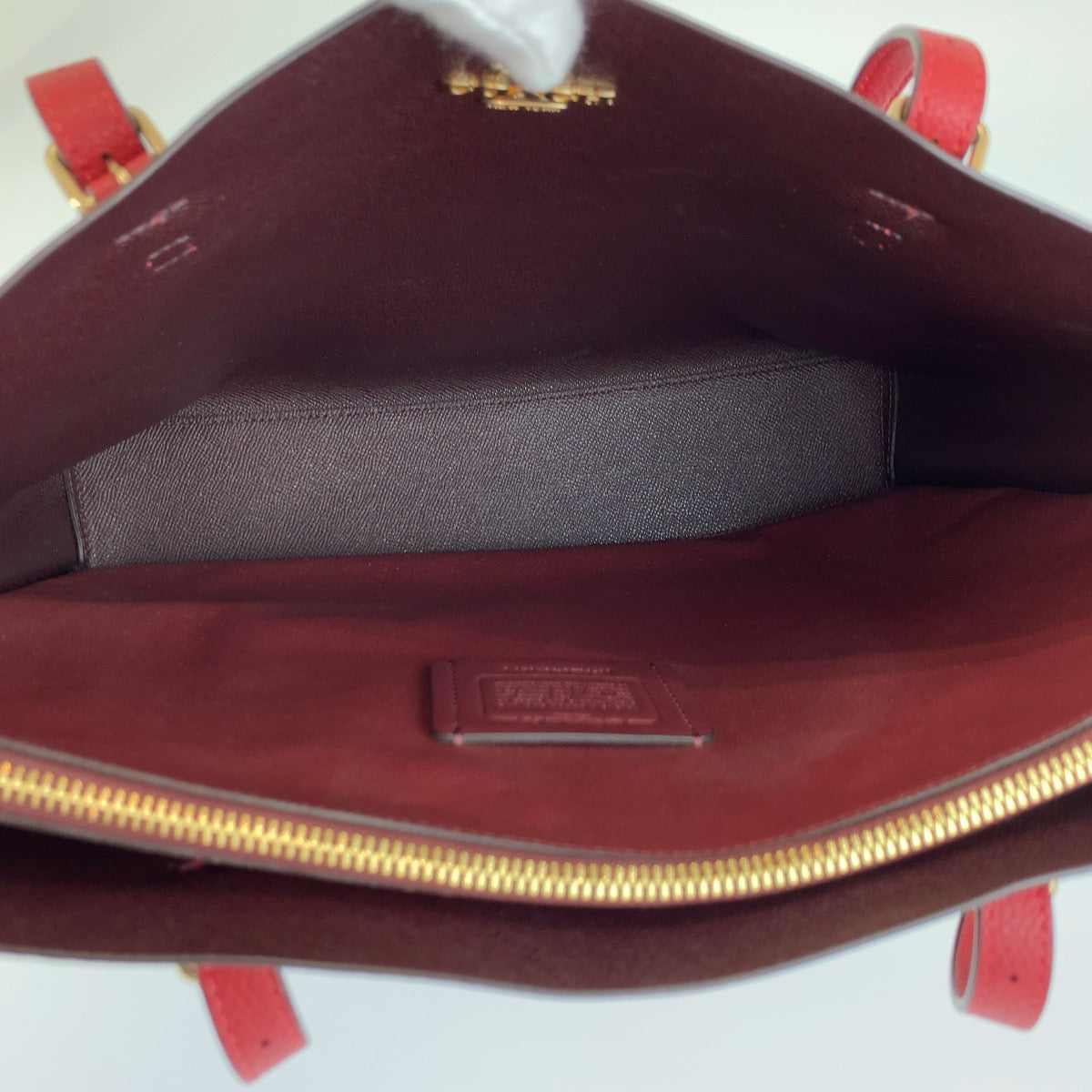 COACH コーチ モリー レッド ゴールド金具 レザー H2040 トートバッグ ショルダーバッグ レディース ABP