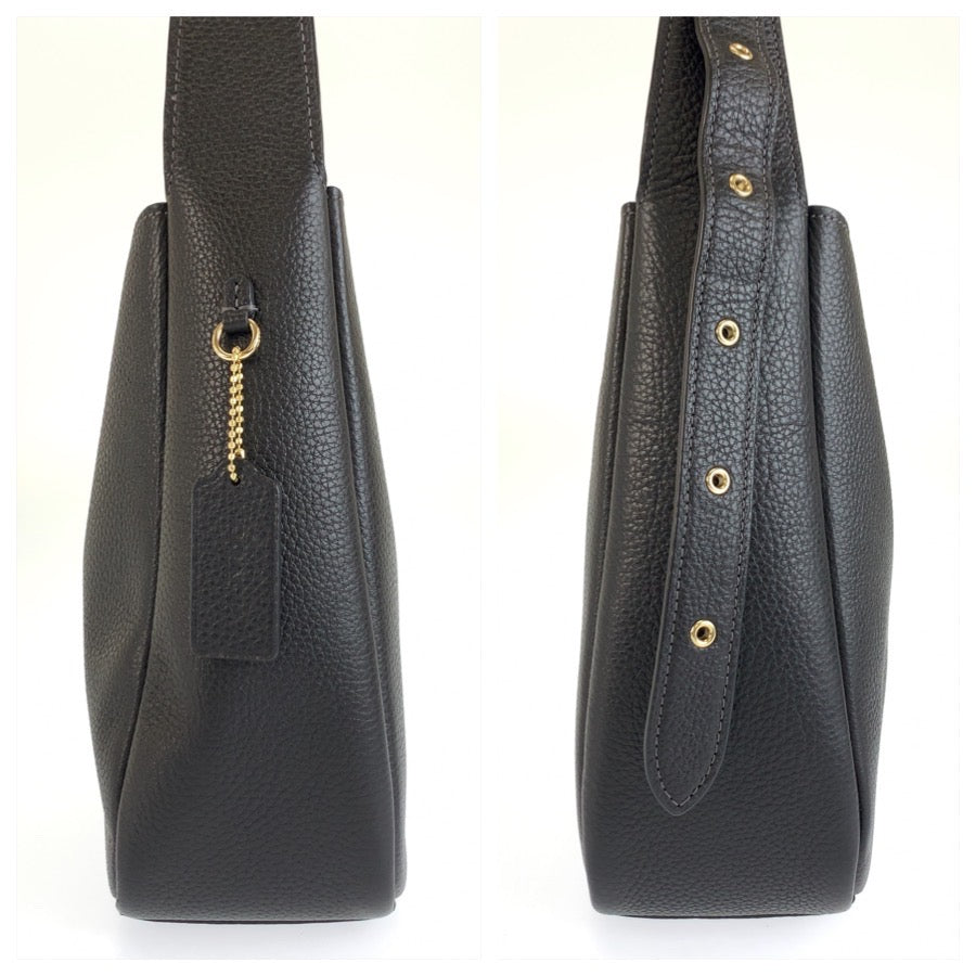 COACH コーチ ハドリーコンバーチブル ブラック 黒 ゴールド金具 レザー B2581 ショルダーバッグ ポシェット レディース A