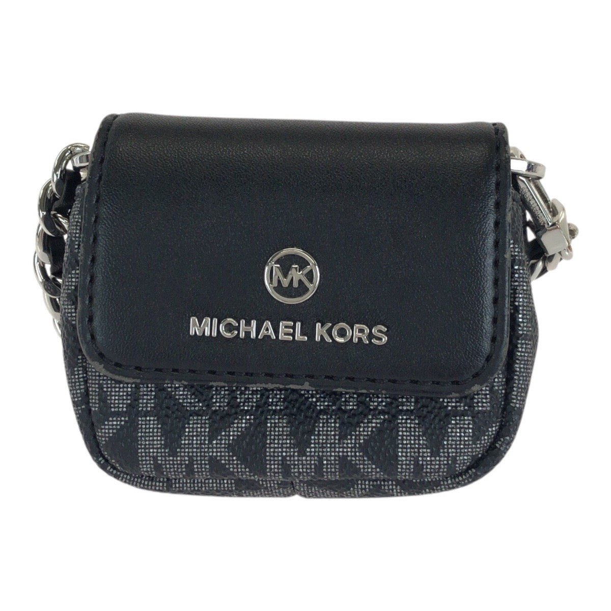 Michael Kors マイケルコース JET SET CHARM AirPodsケース ブラック 黒 シルバー金具 PVC / レザー 32F2ST9N5V その他小物 男女兼用 レディース A