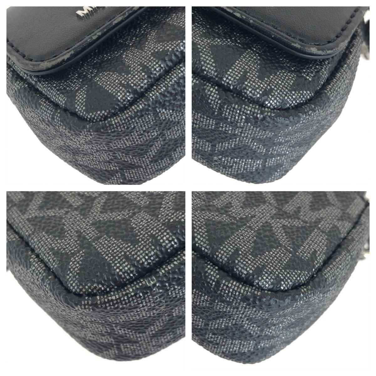 Michael Kors マイケルコース JET SET CHARM AirPodsケース ブラック 黒 シルバー金具 PVC / レザー 32F2ST9N5V その他小物 男女兼用 レディース A