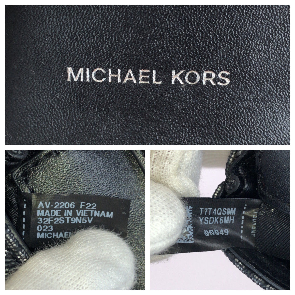 Michael Kors マイケルコース JET SET CHARM AirPodsケース ブラック 黒 シルバー金具 PVC / レザー 32F2ST9N5V その他小物 男女兼用 レディース A