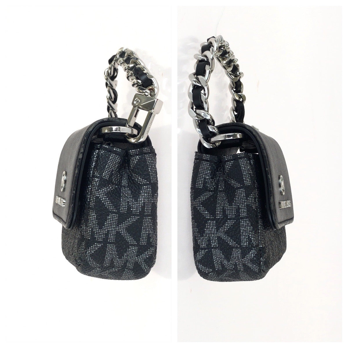 Michael Kors マイケルコース JET SET CHARM AirPodsケース ブラック 黒 シルバー金具 PVC / レザー 32F2ST9N5V その他小物 男女兼用 レディース A