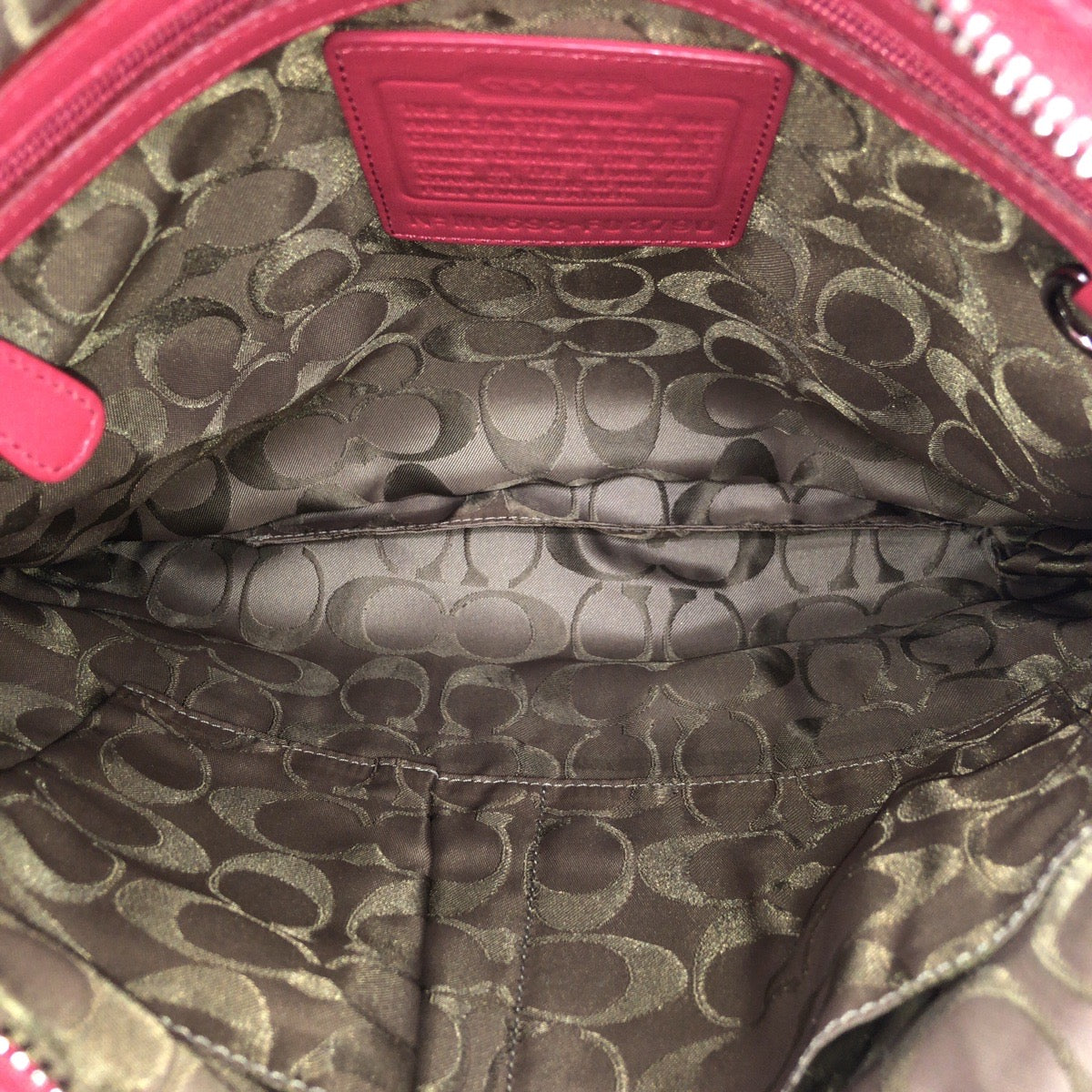 COACH コーチ エルゴ スモール プリーツ ホーボー ピンク サーモンピンク シルバー金具 レザー F07390 ショルダーバッグ レディース ABP
