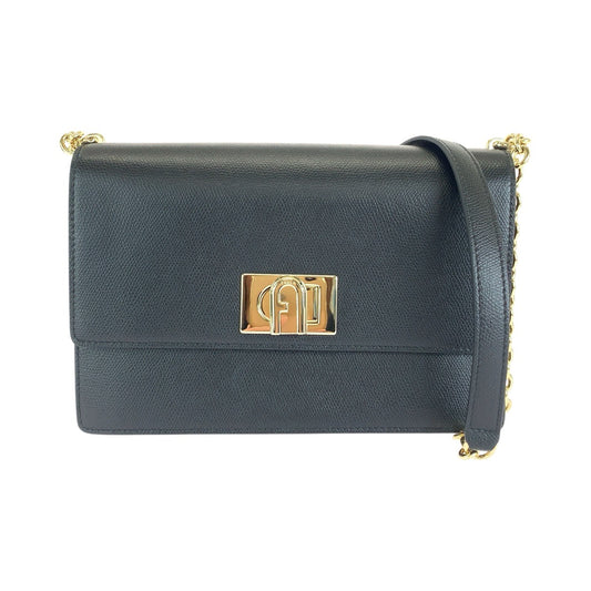 Furla フルラ ブラック 黒 ゴールド金具 レザー 285783 ショルダーバッグ ポシェット レディース ABP