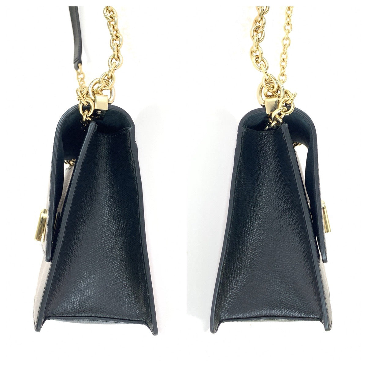 Furla フルラ ブラック 黒 ゴールド金具 レザー 285783 ショルダーバッグ ポシェット レディース ABP