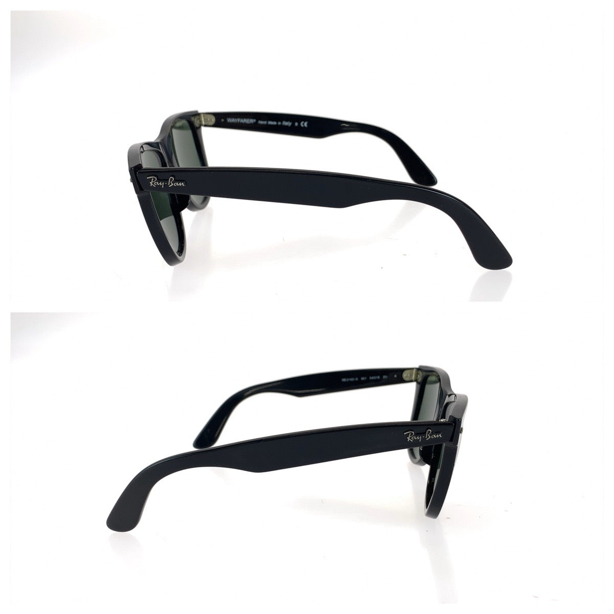 Ray-Ban レイバン ウェイファーラー アジアンモデル サイズ54□18 3N ブラック 黒 シルバー金具 プラスチック RB 2140-A 901 サングラス 男女兼用 ウェリントン レディース AB