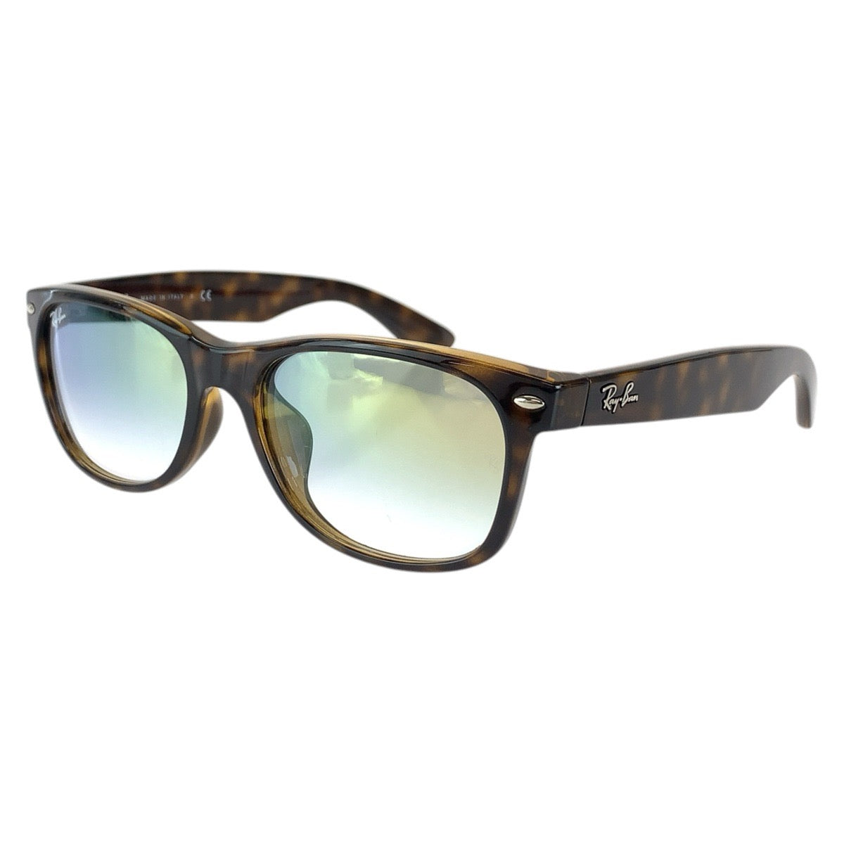 Ray-Ban レイバン NEW WAYFARER アジアンフィットモデル ハバナ サイズ55□18 140 2N ブラウン シルバー金具 プラスチック RB2132-F サングラス 男女兼用 ウェリントン レディース ABP
