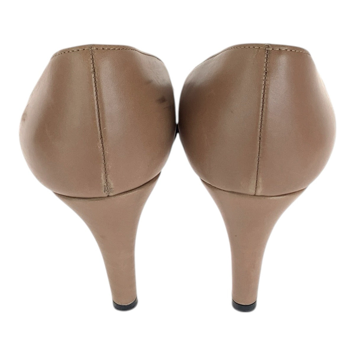 PRADA プラダ サイズ 37 2/1 ベージュ レザー パンプス レディース B