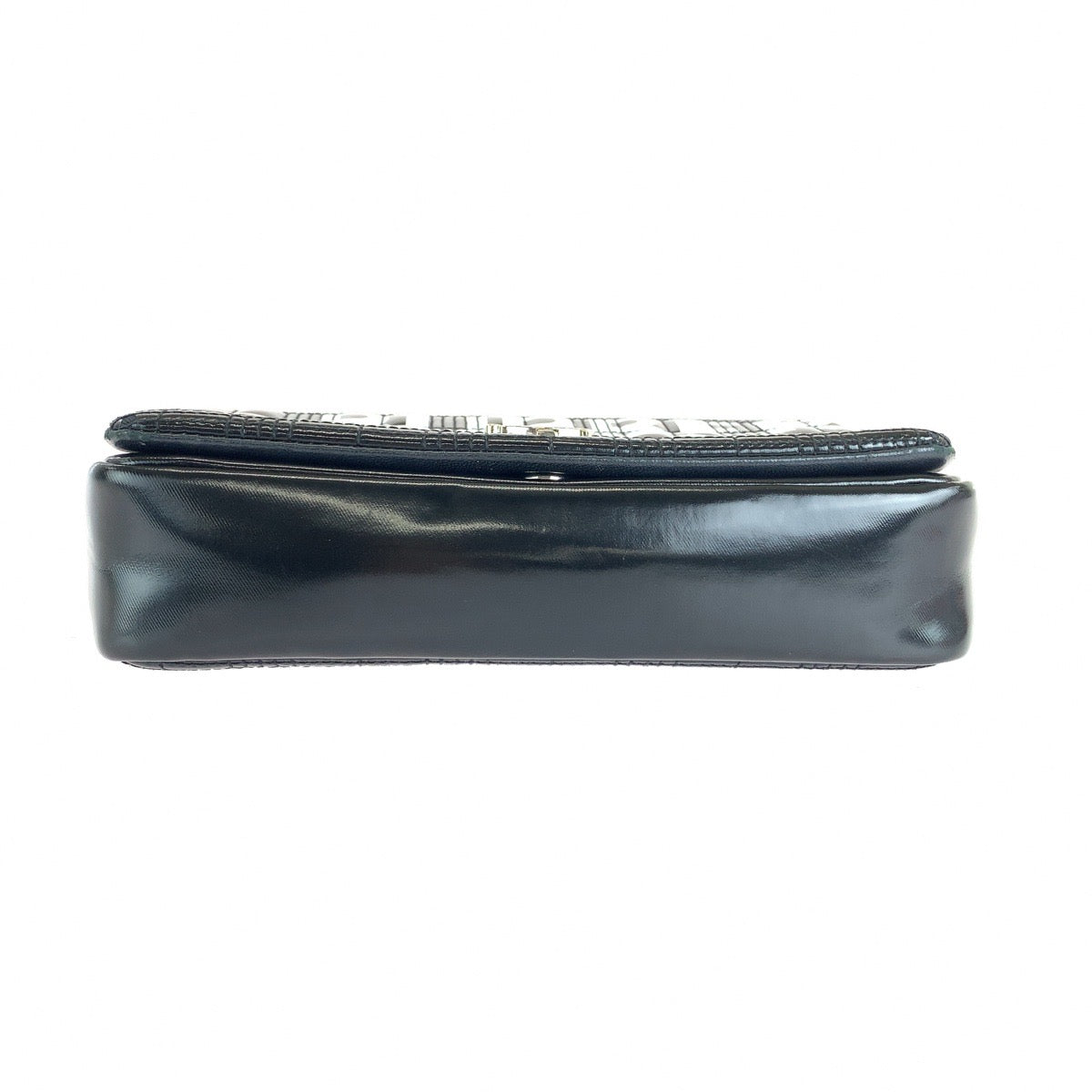 BURBERRY バーバリー ローラ TB キルティング ブラック 黒 シルバー金具 レザー / コットン ショルダーバッグ ポシェット レディース ABP