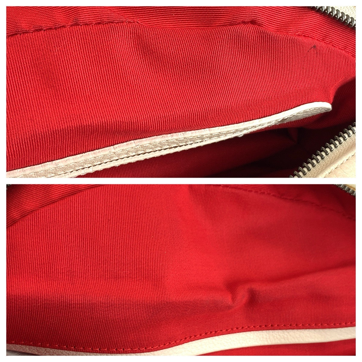 Christian Louboutin クリスチャンルブタン パネトーネ ホワイト クリーム シルバー金具 レザー / メタル ハンドバッグ ショルダーバッグ 2WAY レディース AB