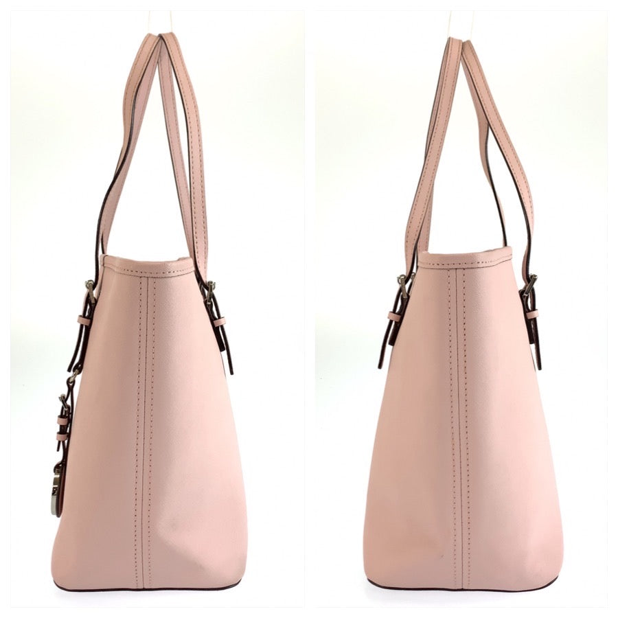 Michael Kors マイケルコース ジェットセットトラベル ピンク シルバー金具 レザー トートバッグ ショルダーバッグ レディース AB