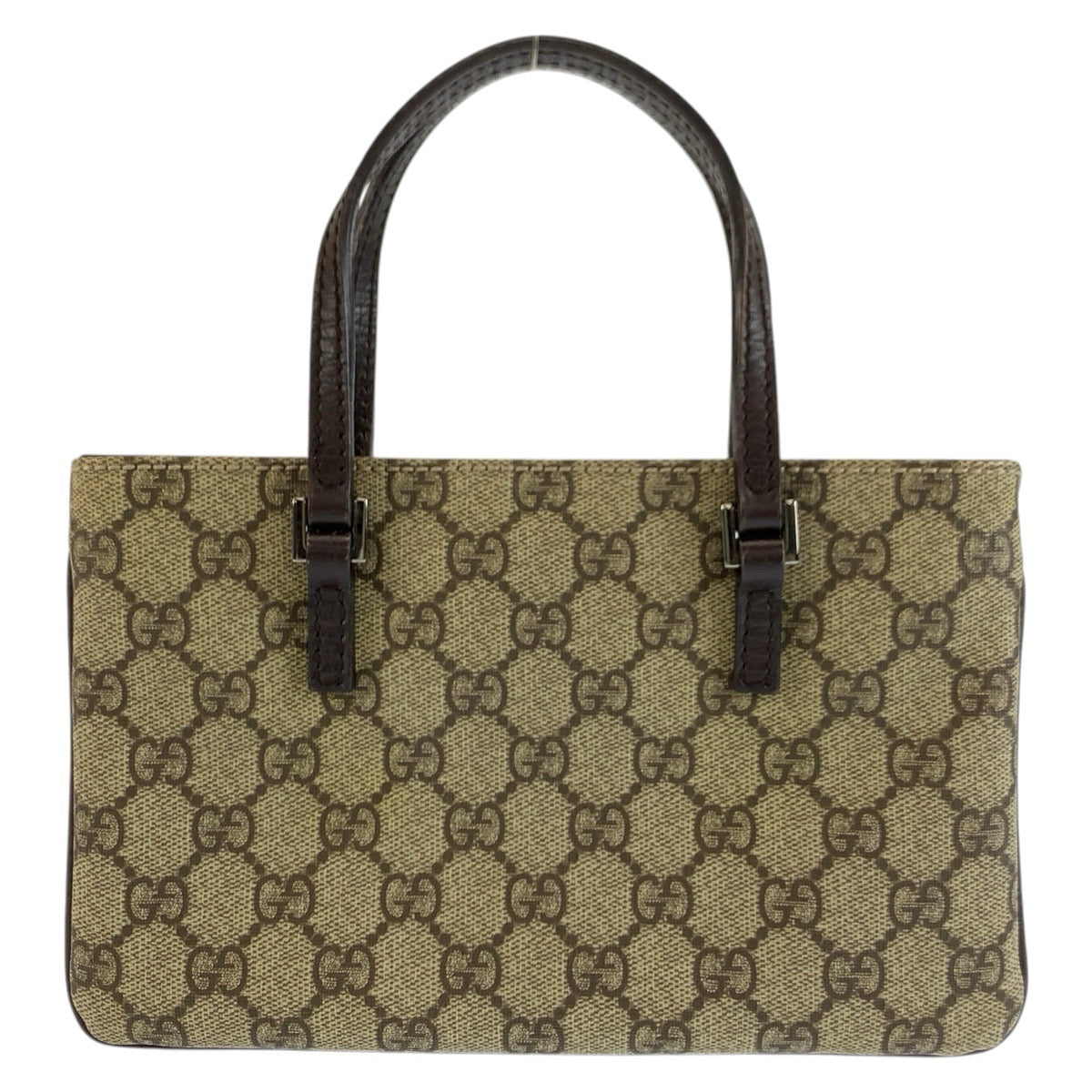 GUCCI グッチ ベージュ ブラウン GGスプリームキャンバス / レザー 114599 ハンドバッグ レディース ABP42