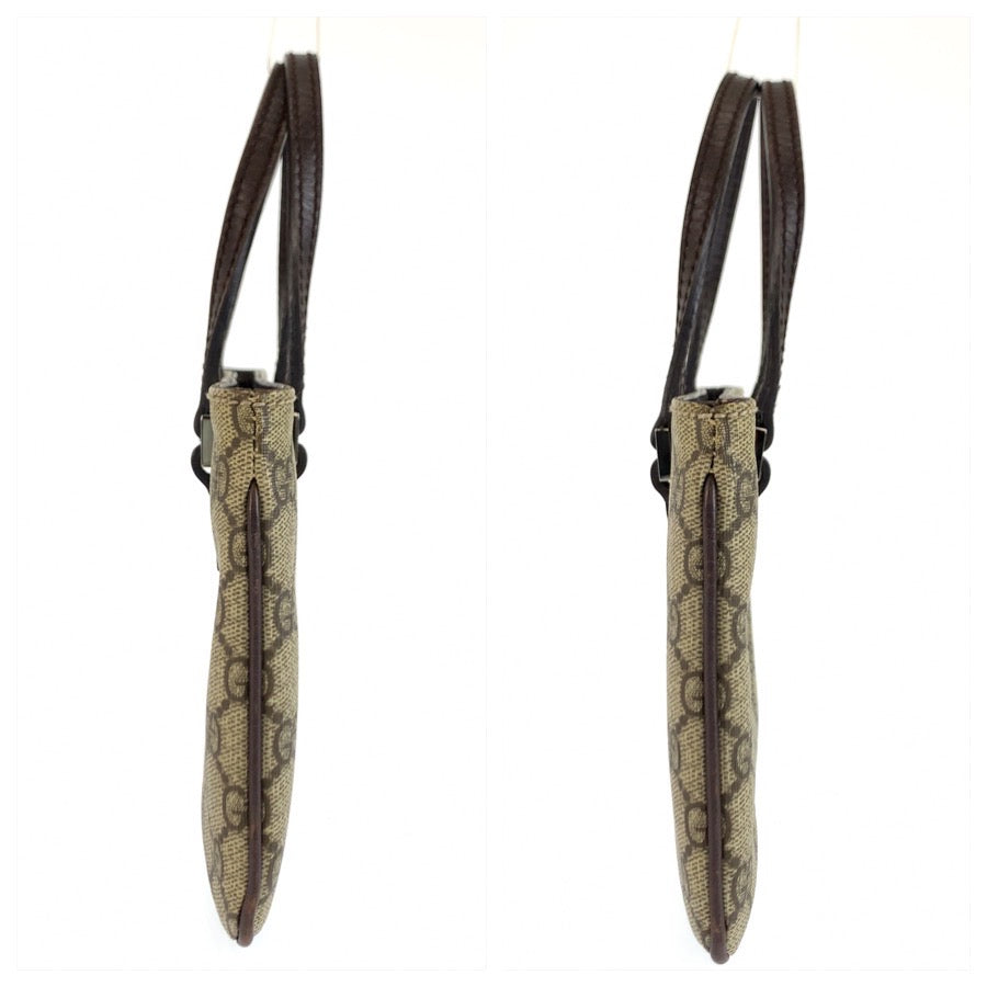 GUCCI グッチ ベージュ ブラウン GGスプリームキャンバス / レザー 114599 ハンドバッグ レディース ABP42