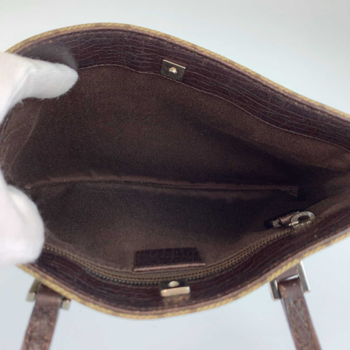 GUCCI グッチ ベージュ ブラウン GGスプリームキャンバス / レザー 114599 ハンドバッグ レディース ABP42