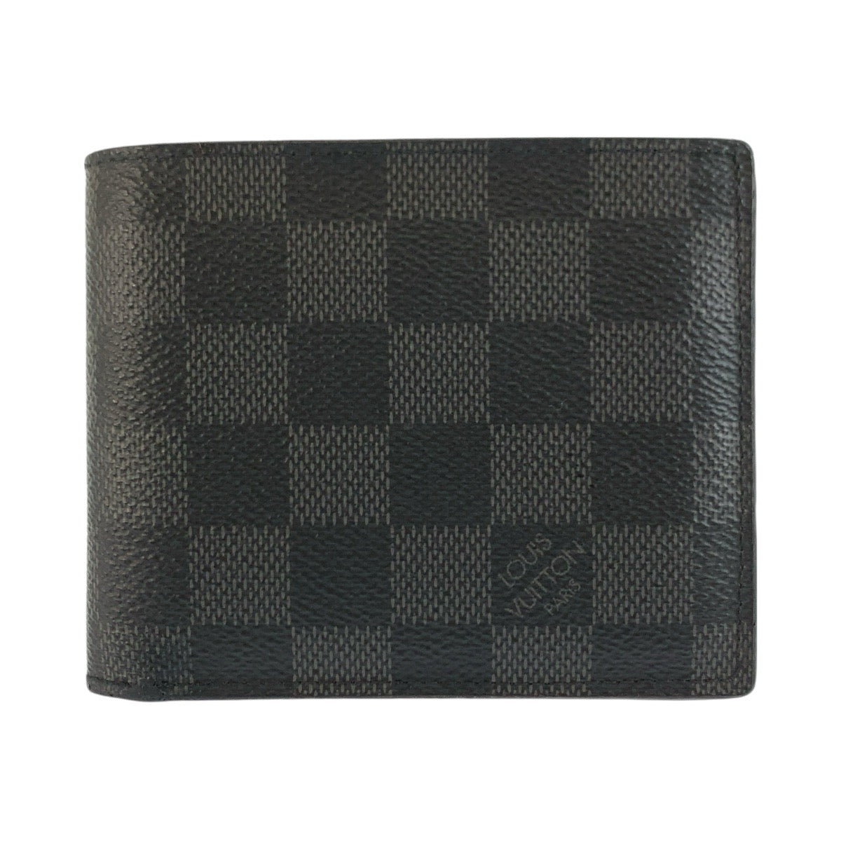 LOUIS VUITTON ルイ ヴィトン ダミエ グラフィット ポルトフォイユ マルコ ブラック PVC N63336 折財布 コンパクトウォレット メンズ AB31