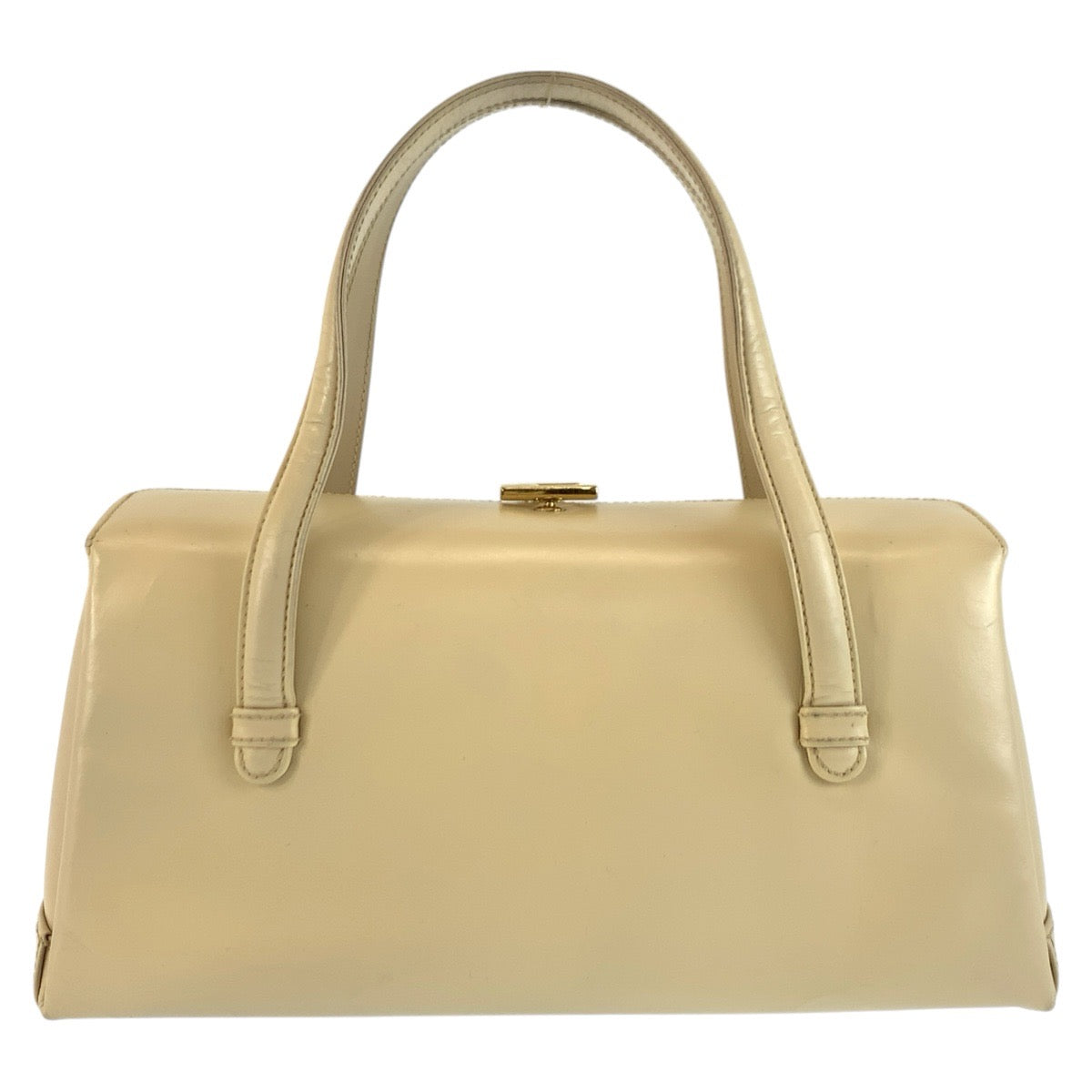 GUCCI グッチ Gロゴ ベージュ クリーム ゴールド金具 レザー 000 1448 0539 ハンドバッグ レディース B26