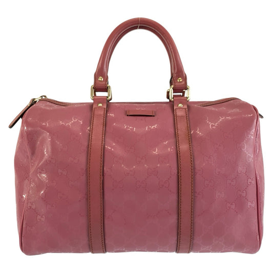 GUCCI グッチ GGインプリメ ジョイ ピンク ゴールド金具 PVC 193603 ハンドバッグ ボストンバッグ レディース ABP37