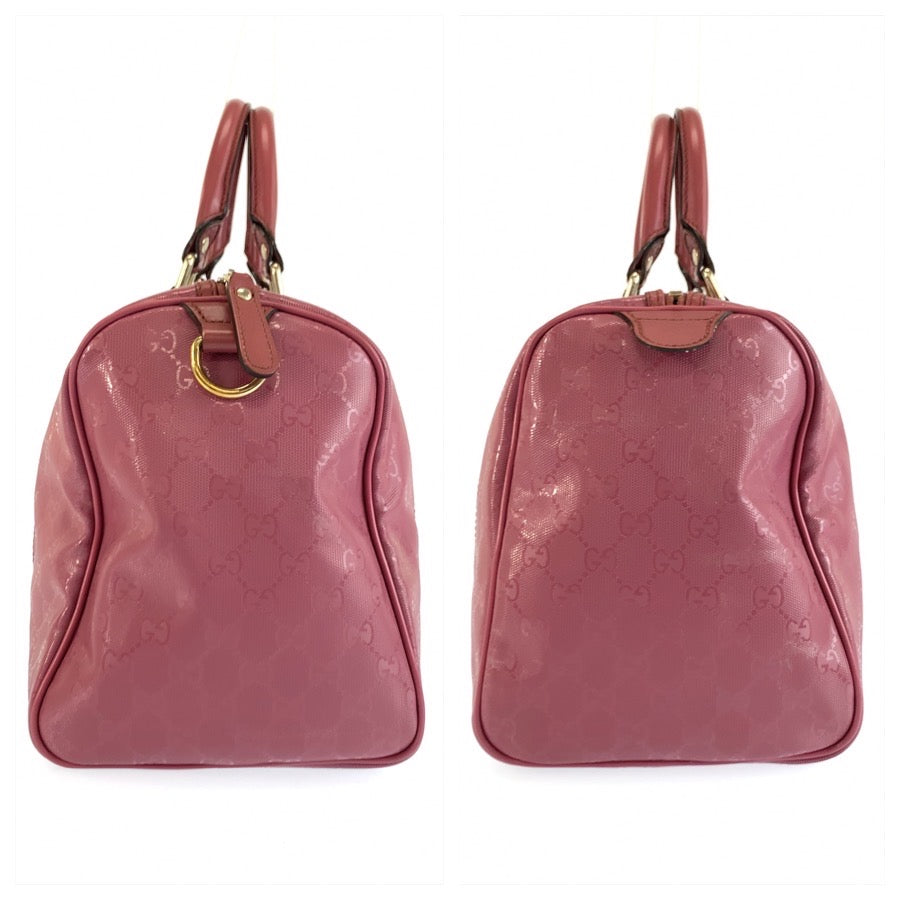 GUCCI グッチ GGインプリメ ジョイ ピンク ゴールド金具 PVC 193603 ハンドバッグ ボストンバッグ レディース ABP37