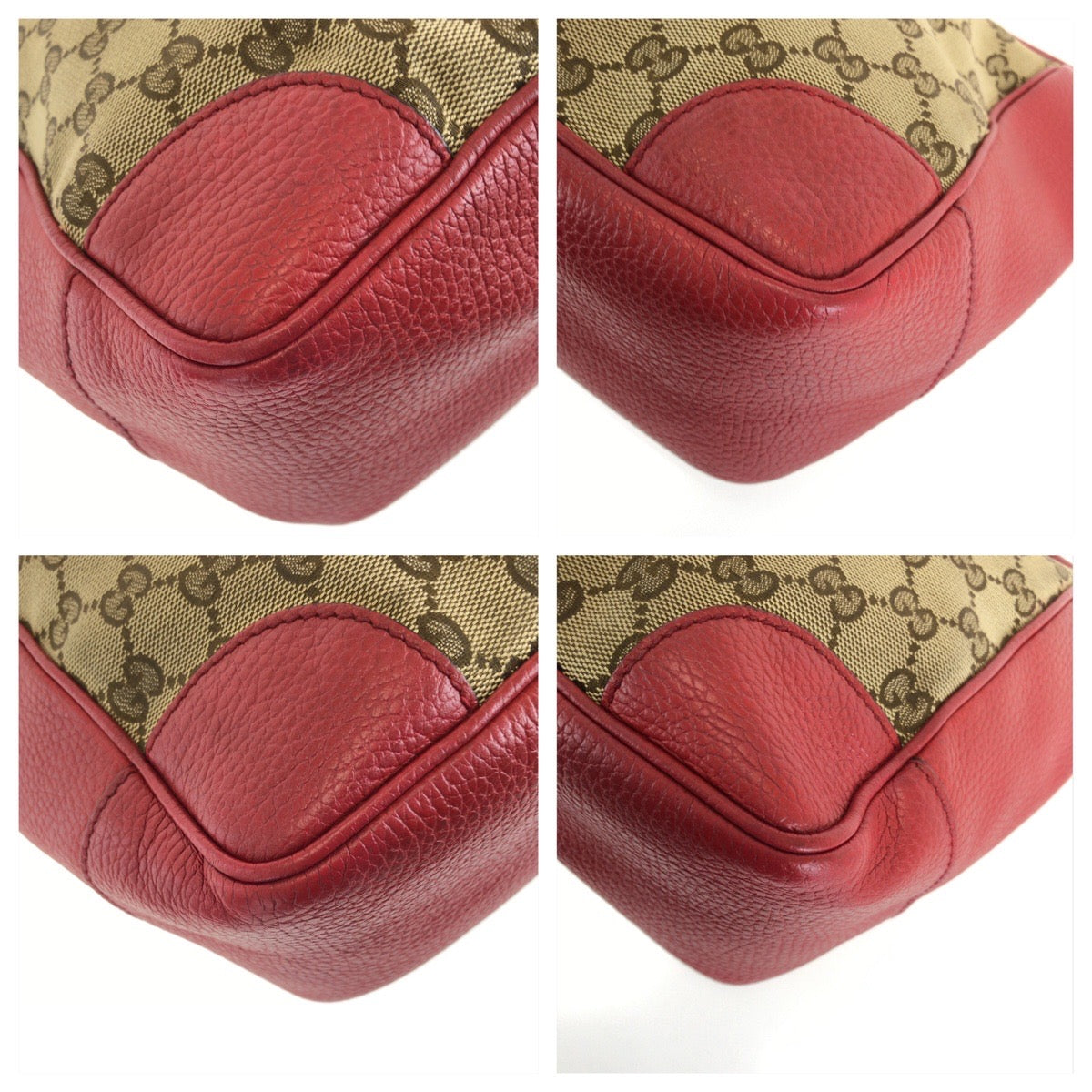 GUCCI グッチ ブリー ２way ベージュ レッド ゴールド金具 GGキャンバス / レザー 449241 ハンドバッグ ショルダーバッグ レディース AB46