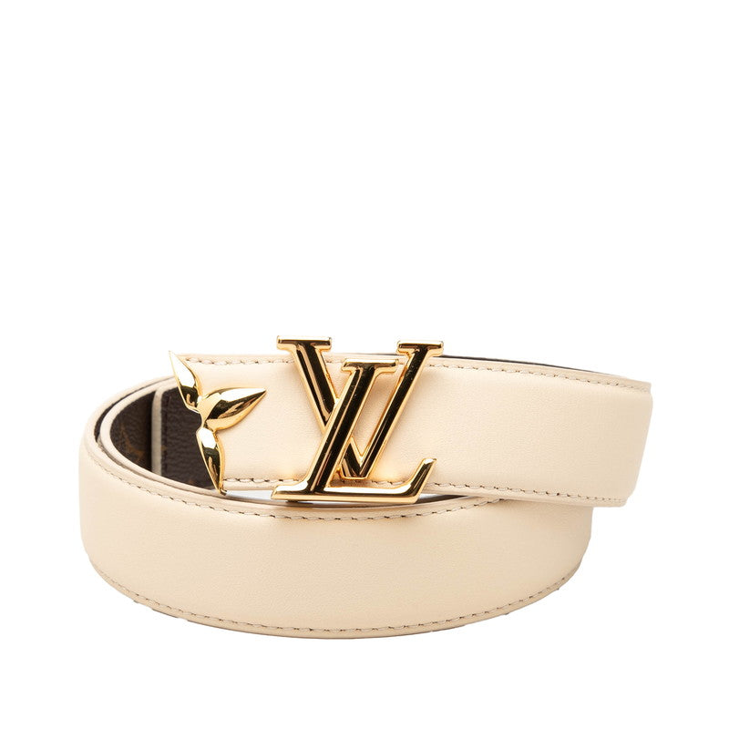 LOUIS VUITTON ルイ ヴィトン モノグラム フラワー ベルト プリティー LV 30MM リバーシブル ベージュ ブラウン PVC / レザー M8233W ベルト サイズ：80/32 レディース A