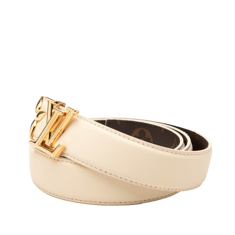 LOUIS VUITTON ルイ ヴィトン モノグラム フラワー ベルト プリティー LV 30MM リバーシブル ベージュ ブラウン PVC / レザー M8233W ベルト サイズ：80/32 レディース A