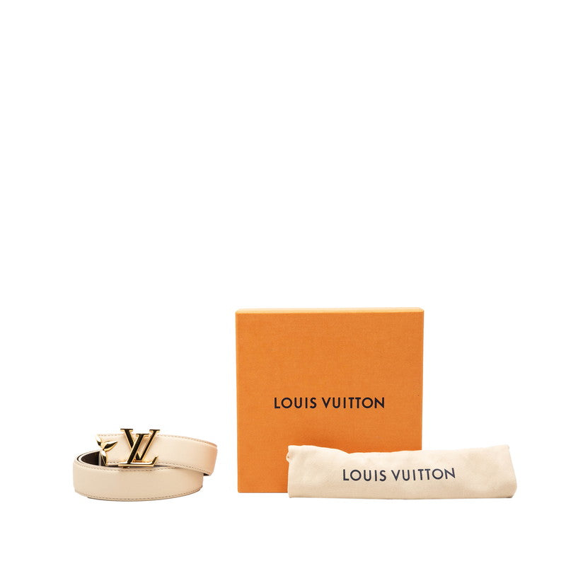 LOUIS VUITTON ルイ ヴィトン モノグラム フラワー ベルト プリティー LV 30MM リバーシブル ベージュ ブラウン PVC / レザー M8233W ベルト サイズ：80/32 レディース A