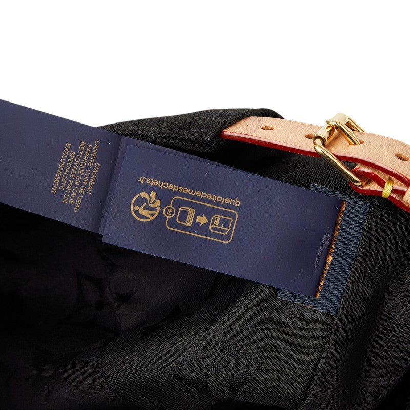 LOUIS VUITTON ルイ ヴィトン モノグラム LV ファースト ブラック レザー / コットン / シルク M7088M ベースボールキャップ 男女兼用 レディース A