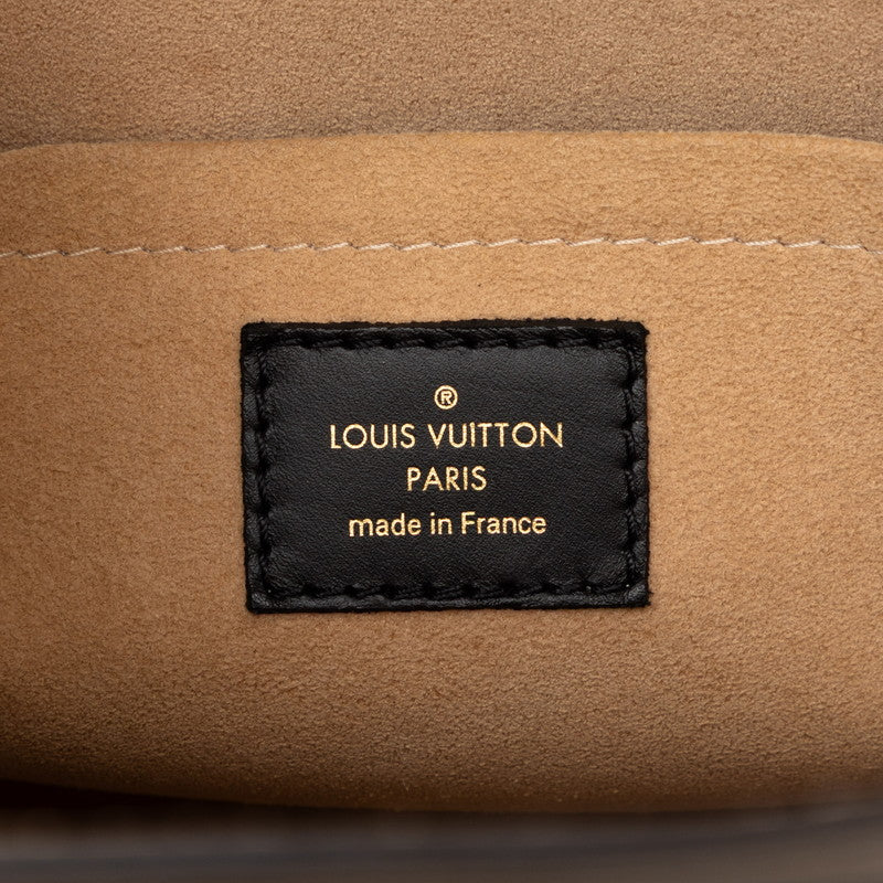 LOUIS VUITTON ルイ ヴィトン モノグラム オンマイサイド MM ルージュラビット ブラウン PVC / レザー M53824 ハンドバッグ ショルダーバッグ 2WAY レディース AB