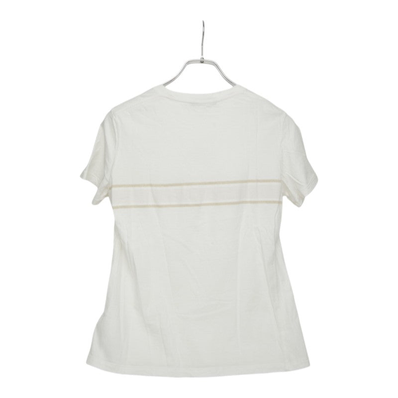 Dior ディオール ジャージー 蝶刺繍 ホワイト コットン / ナイロン / リヨセル 413T06B4414 ロゴ 半袖Tシャツ カットソー レディース A
