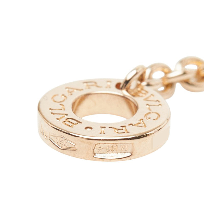 BVLGARI ブルガリ ブルガリブルガリ K18PG ピンクゴールド / ホワイトシェル / ダイヤモンド 358375 チェーン ペンダント ネックレス ダイヤ 0.34ct レディース A
