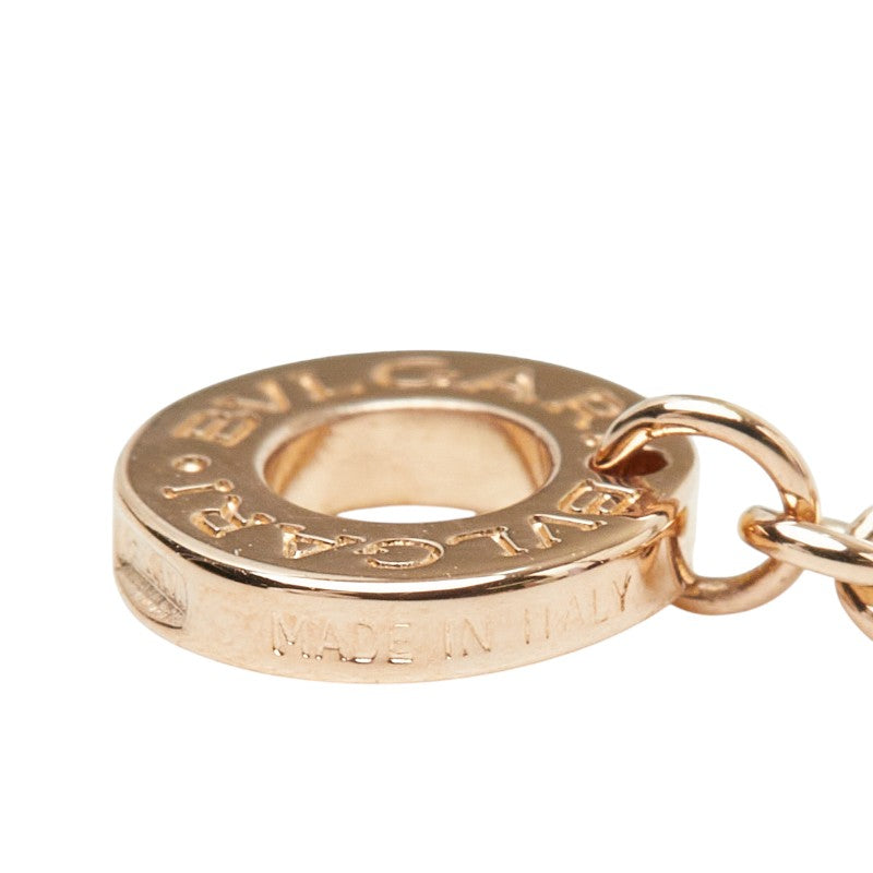 BVLGARI ブルガリ ブルガリブルガリ K18PG ピンクゴールド / ホワイトシェル / ダイヤモンド 358375 チェーン ペンダント ネックレス ダイヤ 0.34ct レディース A